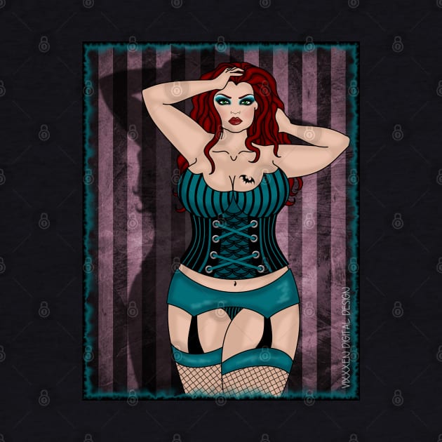 THICK PINUP SEXY RED by VixxxenDigitalDesign